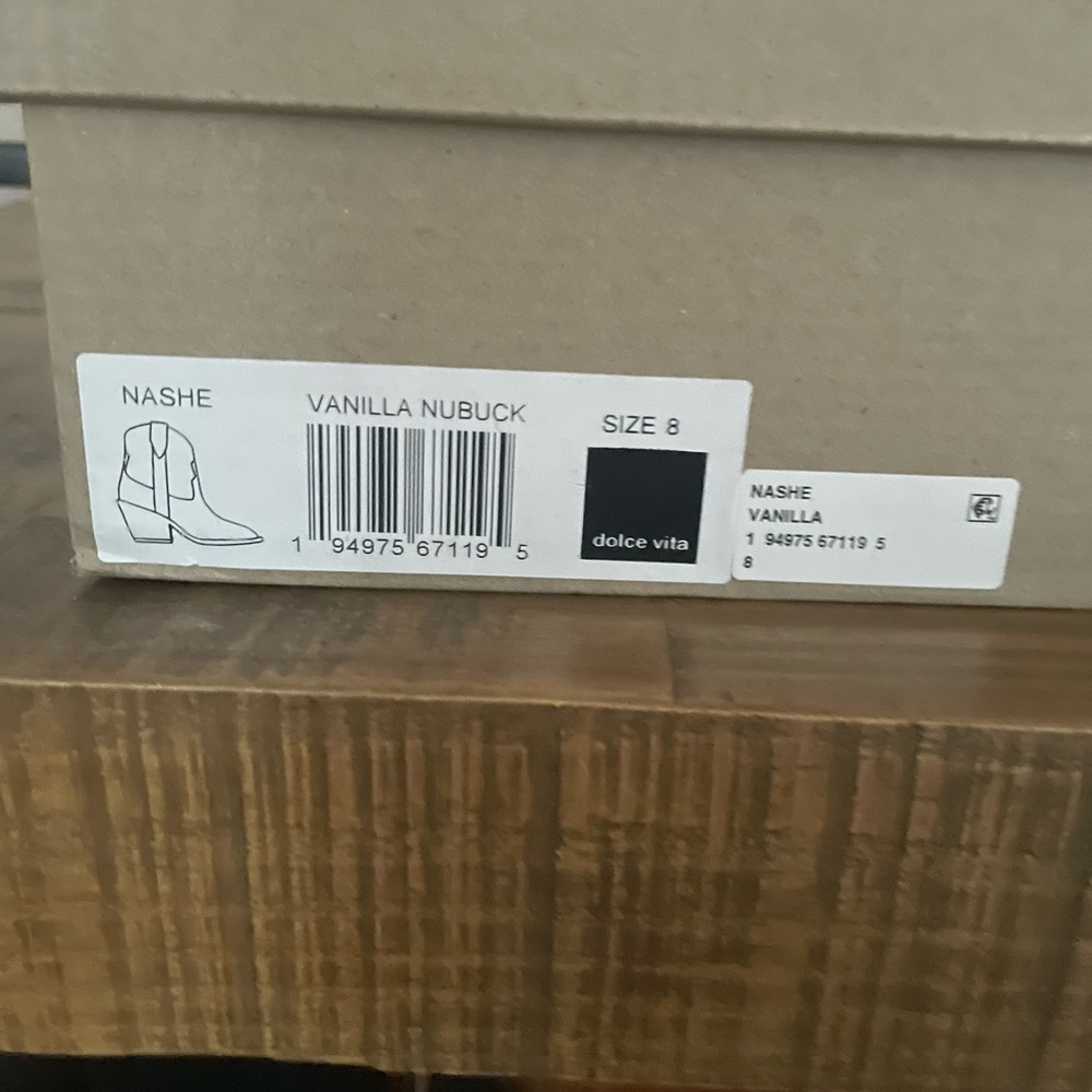 Dolce Vita Vanilla Nubuck Ankle Boots